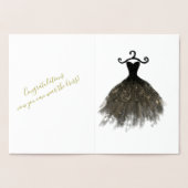 Elegant Golden Glitter Gefeliciteerd Afstuderen Folie Kaarten (Binnen)