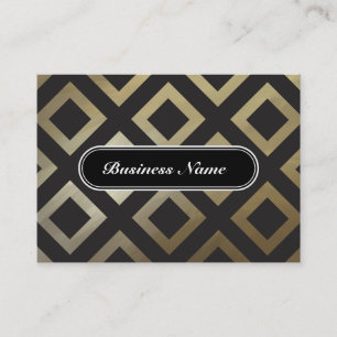 Elegant Golden Graphic Square Patroon Visitekaartje