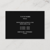 Elegant Golden Graphic Square Patroon Visitekaartje (Achterkant)