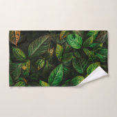 Elegant Golden Green Leaves | Handdoekset Bad Handdoek (Handdoek)