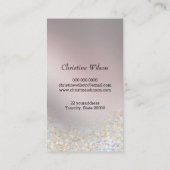 elegant golden hairdresser scissors visitekaartje (Achterkant)