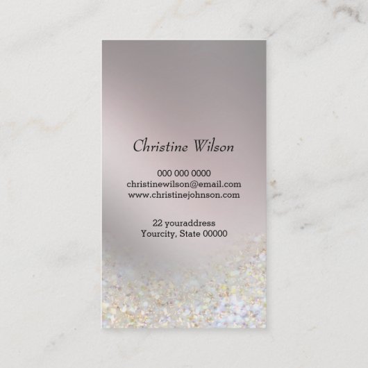 elegant golden hairdresser scissors visitekaartje (Achterkant)