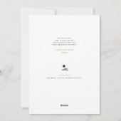 Elegant golden hand-drawn tree Christmas Feestdagenkaart (Achterkant)