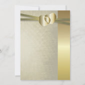 Elegant Golden Hearts Design Kaart (Achterkant)