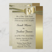 Elegant Golden Hearts Design Kaart (Voorkant / Achterkant)