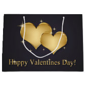 Elegant Golden Hearts Name - Valentijnsdag Groot Cadeauzakje (Voorkant)