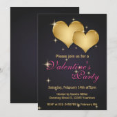 Elegant Golden Hearts Name - Valentijnsdag Kaart (Voorkant / Achterkant)