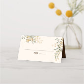 Elegant Golden Herfst Weddenschap Plaatskaartje (Voorkant)