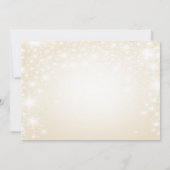 Elegant Golden Holiday Party Uitnodiging (Achterkant)