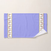 Elegant, Golden Horseshoes on White & Light Blue Bad Handdoek (Handdoek)