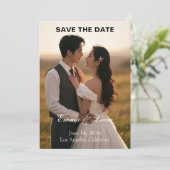 Elegant Golden-Hour Save the Date Card (Staand voorkant)