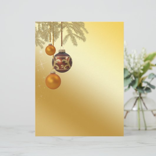 Elegant Golden Kerstmis (Staand voorkant)