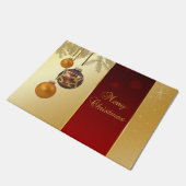 Elegant Golden Kerstmis Deurmat (Schuin)