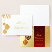 Elegant Golden Kerstmis - Folie Card Folie Kaarten (Display)