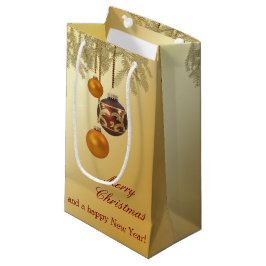 Elegant Golden Kerstmis Klein Cadeauzakje