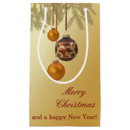 Elegant Golden Kerstmis Klein Cadeauzakje