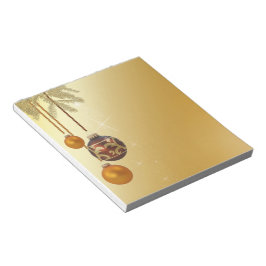 Elegant Golden Kerstmis Notitieblok