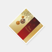 Elegant Golden Kerstmis Servetten (Hoek)