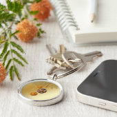 Elegant Golden Kerstmis Sleutelhanger (Zijkant)