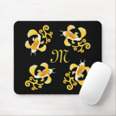 Elegant Golden Koi Butterfly Fish Muismat (Met muis)