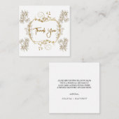 elegant golden lijst dank u uw kaart (Voorkant / Achterkant)