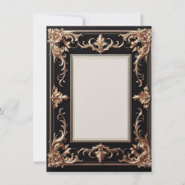 Elegant Golden lijst Kaart