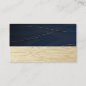 Elegant Golden Lines | Houtkorrels Visitekaartje (Achterkant)