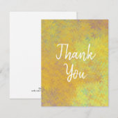 Elegant Golden Marbling Bedankkaart (Voorkant / Achterkant)