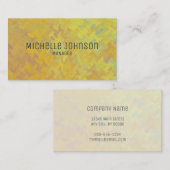 Elegant Golden Marbling Professional look Visitekaartje (Voorkant / Achterkant)