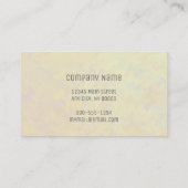 Elegant Golden Marbling Professional look Visitekaartje (Achterkant)