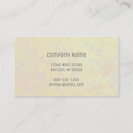 Elegant Golden Marbling Professional look Visitekaartje (Achterkant)