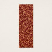 Elegant Golden Pattern Bijbelcitaat Bladwijzer Mini Visitekaartjes (Achterkant)