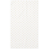 Elegant Golden Polka Dots on White Tafelkleed (Voorkant)