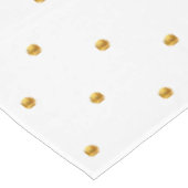 Elegant Golden Polka Dots on White Tafelkleed (Gekanteld)