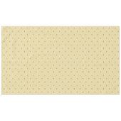 Elegant Golden Polka Dots op Champagne Beige Tafelkleed (Voorkant (Horizontaal))