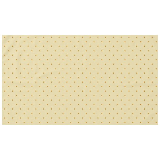Elegant Golden Polka Dots op Champagne Beige Tafelkleed (Voorkant (Horizontaal))