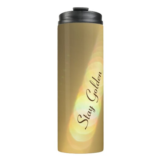 Elegant Golden Rainbow  Thermosbeker (Voorkant)