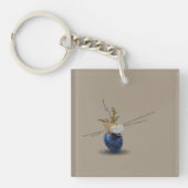 Elegant golden ratio art columbariumgedicht sleutelhanger (Voorkant)