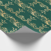 Elegant  Golden Scroll wrapping papier (Hoek)