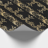 Elegant  Golden Scroll wrapping papier (Hoek)