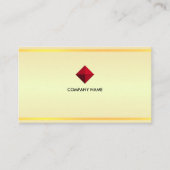 Elegant Golden Shades & Gold Stripes Visitekaartje (Voorkant)