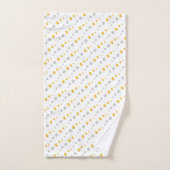 Elegant Golden & Silver-Stippen op wit Bad Handdoek (Handdoek)