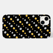 Elegant Golden & Silver-Stippen op zwart Case-Mate iPhone Case (Achterkant (horizontaal))