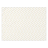 Elegant Golden Snowflake Pattern on White Tafelkleed (Voorkant (Horizontaal))