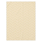 Elegant Golden Snowflakes op Light Champagne Beige Tafelkleed (Voorkant)