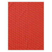 Elegant Golden Snowflakes op rood Tafelkleed (Voorkant)