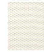 Elegant Golden Snowflakes op wit Tafelkleed (Voorkant)