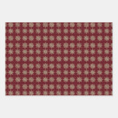 Elegant Golden Sparking Snowflakes Inpakpapier Vel (Voorkant 3)