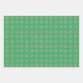 Elegant Golden Sparking Snowflakes Inpakpapier Vel (Voorkant)