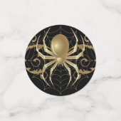 Elegant Golden Spiders Confetti (Kleine voorkant)